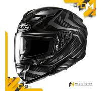 Casco moto integrale HJC F71 CARBON NEVIO MC5 Nero Lucido Grigio - XS