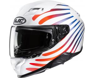 Casco moto integrale HJC F71 Zen MC21SF bianco e arcobaleno XS