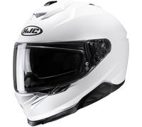 Casco moto integrale HJC i71 Solid Semi Flat bianco perla L