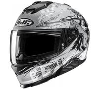 Casco moto integrale HJC i71 Taurus MC10SF grigio-nero M