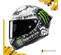 Casco Moto Integrale HJC RPHA 1 V2 CARBON L SNOW DIABLO Bianco Opaco