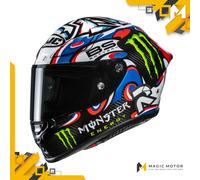 Casco Moto Integrale HJC RPHA 1 V2 CARBON XS CARBON QUARTARARO LE MANS 3 Blu
