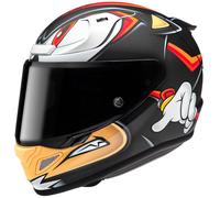 Casco moto integrale HJC RPHA 12 Shadow The Hedgehog MC1SF Nero-Rosso-Arancione M