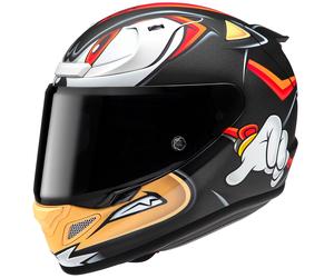 Casco moto integrale HJC RPHA 12 Shadow The Hedgehog MC1SF Nero-Rosso-Arancione Saldi L