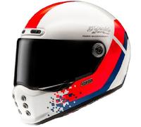 Casco moto integrale HJC V10 Fabio Quartararo 20 Retro bianco-rosso-blu L