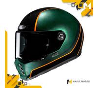 Casco Moto Integrale HJC V10 L HODU Verde Lucido