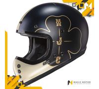 Casco moto integrale HJC V60 OFERA MC5SF Oro Opaco Sabbia Nero Blu - S