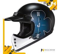 Casco Moto Integrale HJC V60 S OFERA Blu Opaco
