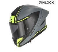 CASCO MOTO INTEGRALE IN FIBRA ACERBIS TARMAK-X GRIGIO GIALLO