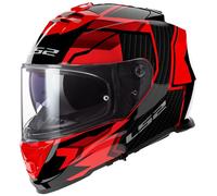 Casco moto integrale LS2 FF800 Storm II Tracker nero e rosso XS