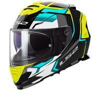 Casco moto integrale LS2 FF800 Storm II Tracker nero-giallo fluo 3XL