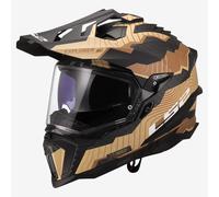Casco Moto Integrale LS2 MX701 Explorer Carbon Trick Brown Opaco 467016517