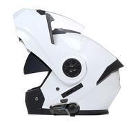 Casco Moto Integrale Modulare Bluetooth Approvato DOTECE Caschi Integrali Apribili E Modulari Con Doppia Visiera Elmetto Apribile Impermeabile E Riduzione Del Rumore W,L:59-60CM