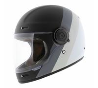 Casco moto integrale originale Vega Vintage - Primitivo nero opaco grigio...
