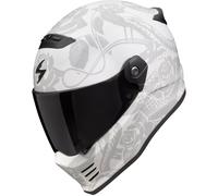 Casco moto integrale Scorpion Covert FX Dragon grigio-argento opaco M