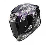 Casco moto integrale Scorpion EXO-1400 EVO II Air Fantasy bianco e nero M