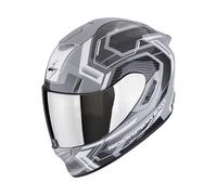 Casco moto integrale Scorpion EXO-1400 EVO II AIR LINART grigio e bianco Saldi L