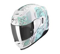 Casco moto integrale Scorpion EXO-520 EVO AIR FASTA bianco-azzurro S