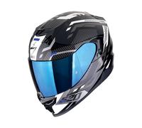 Casco moto integrale Scorpion EXO-520 EVO AIR RANKA nero-bianco-blu Saldi S