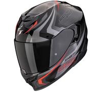 Casco moto integrale Scorpion EXO-520 EVO AIR TERRA nero-argento-rosso Saldi XL