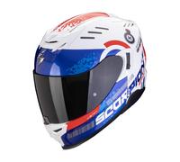 Casco moto integrale Scorpion EXO-520 EVO AIR TITAN bianco-blu-rosso XL