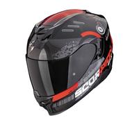 Casco moto integrale Scorpion EXO-520 EVO AIR TITAN nero-rosso metallizzato L