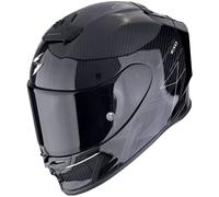 Casco moto integrale Scorpion EXO-R1 EVO CARBON AIR CYNERGY nero e bianco L
