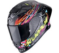 Casco moto integrale Scorpion EXO-R1 EVO II AIR SAVAGE nero-blu-rosa S
