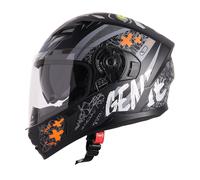 Casco moto integrale Steelbird SBA-21 "GENIE" con protezione solare interna...
