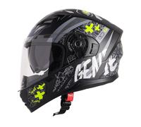 Casco moto integrale Steelbird SBA-21 "GENIE" con protezione solare interna...