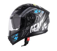 Casco moto integrale Steelbird SBA-21 "GENIE" con protezione solare interna...