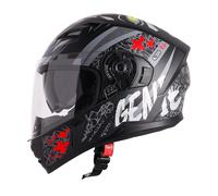 Casco moto integrale Steelbird SBA-21 "GENIE" con protezione solare interna...