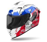 Casco moto integrato Airoh CONNOR Nation bianco-rosso-blu 2XL