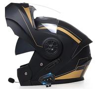 Casco Moto Integrato Bluetooth Modulare Flip Full Face Apribile con Doppia Visiera Caschi Speaker Integrato Microfono per Risposta Automatica Donna o Uomo Certificazione ECE
