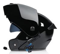 Casco Moto Integrato Bluetooth Modulare Flip Full Face Apribile con Doppia Visiera Caschi Speaker Integrato Microfono per Risposta Automatica Donna o Uomo Certificazione ECE