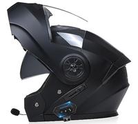 Casco Moto Integrato Bluetooth Modulare Flip Full Face Apribile con Doppia Visiera Caschi Speaker Integrato Microfono per Risposta Automatica Donna o Uomo Certificazione ECE