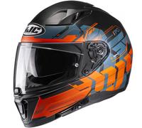 Casco moto integrato HJC I70 Alligon MC7SF arancio-blu-nero Saldi L