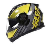 Casco Moto Integrato Modulare Omologato ECEDOT Caschi Integrale Apribili E Modulari Con Doppia Visiera Elmetto Integrali Modulare Casco Cross E Off-Road Apribile Per Adulti W,L:59-60CM