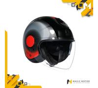 Casco moto Jet AGV ETERES Levanto Lucido Argento - M