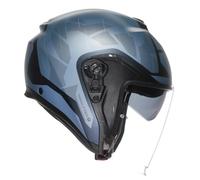 CASCO MOTO JET AGV IRIDES Trieste MAT BLU GREY TAGLIA XS helmet