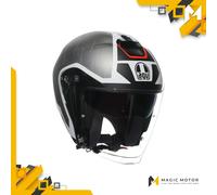 Casco moto Jet AGV IRIDES Trieste Opaco Argento - S