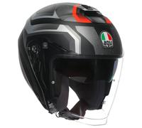 Casco Moto Jet AGV IRIDES ZURIGO 018 Nero-Grigio Opaco Omologato E2206