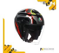 Casco moto Jet AGV IRIDES Zurigo Lucido Argento - XL