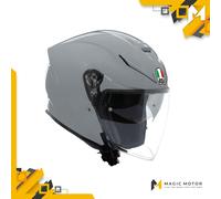 Casco moto Jet AGV K5 Jet EVO SOLID Lucido Grigio - XS