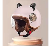 Casco Moto Jet Bambino Casco Moto Bambino Omologato ECE Casco Scooter Per Bambini E Bambine Con Visiera Antigraffio D,54-61cm