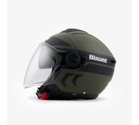 Casco Demi Jet Blauer DJ-01 Verde Opaco L