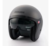 Casco Moto Jet Blauer PILOT 06 GO in fibra di vetro Grigio Titanio Opaco ECE2206