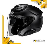 Casco Moto Jet HJC F31 XXL SOLID Nero Opaco