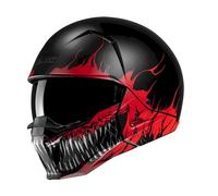 Casco Moto Jet HJC i20 L Nero,rosso Scraw Mc5sf