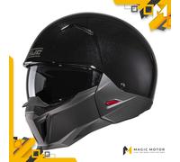Casco Moto Jet HJC i20N L SOLID Nero Lucido